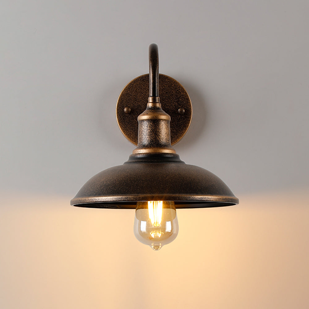 Alessio Antique Brass Outdoor Wall Light