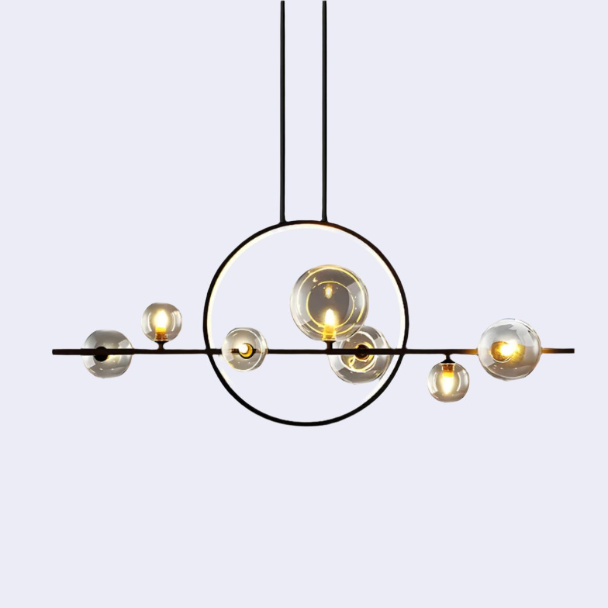 Elara Glass Globe Chandelier