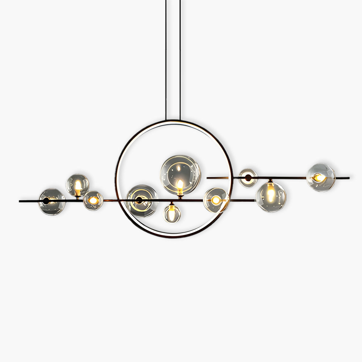 Elara Glass Globe Chandelier