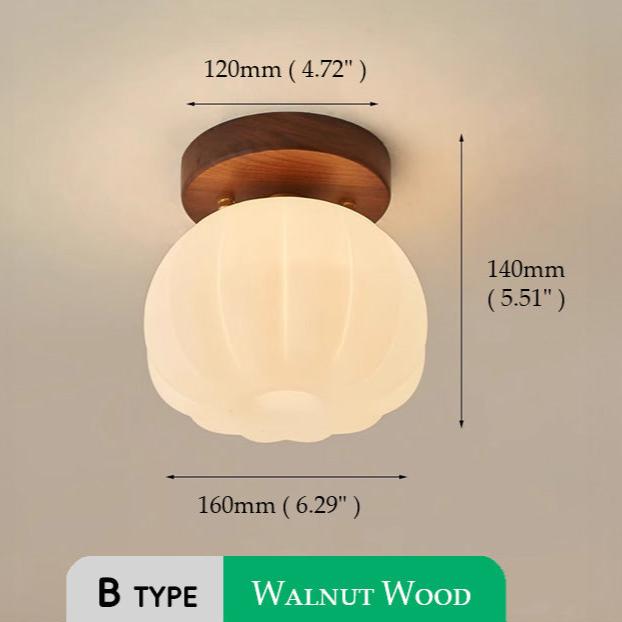 Pumpkin Flush Ceiling Light