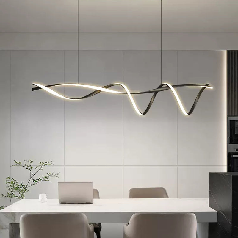 Modern Black LED Chandelier