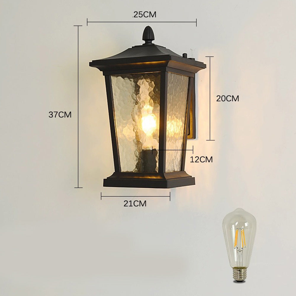 Farmhouse Glass Outdoor Wall Light
