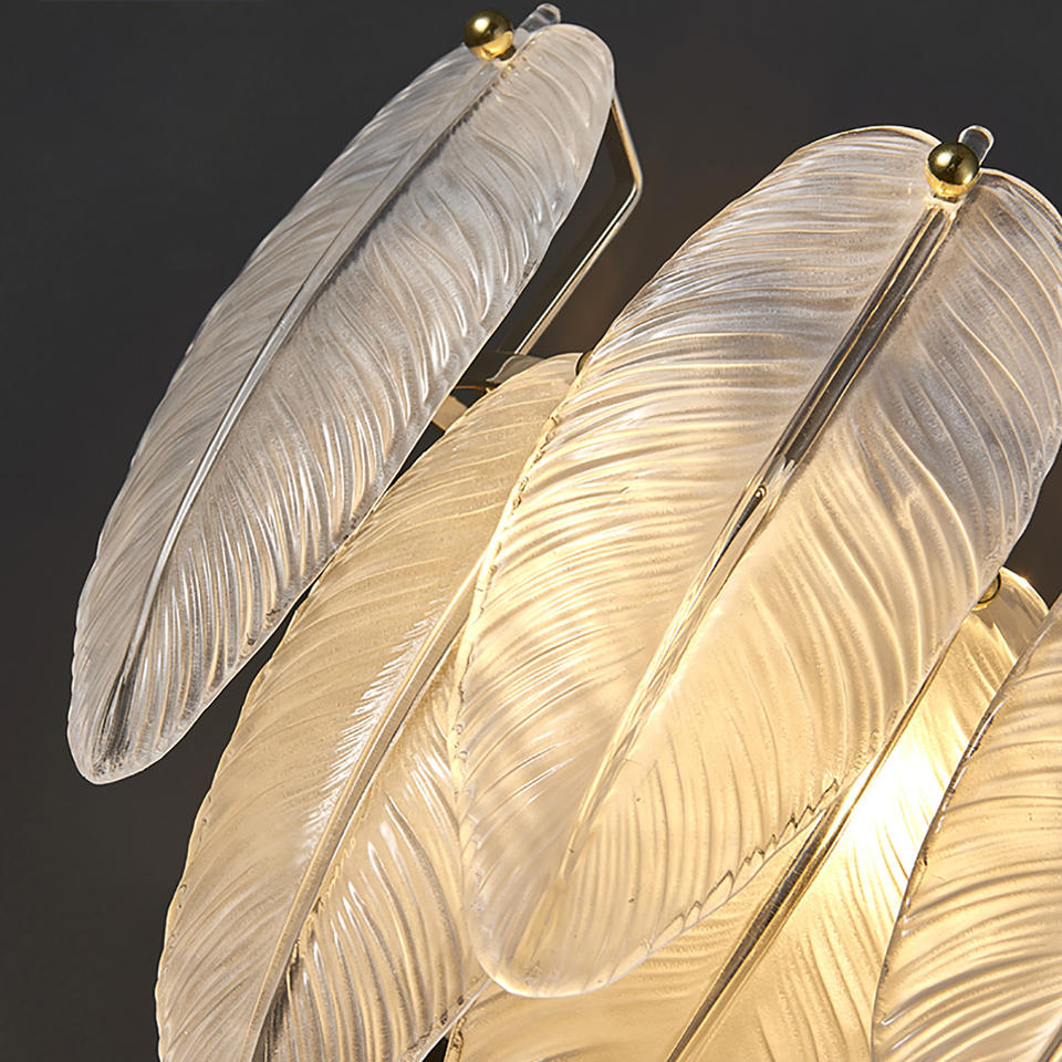 Feather Glass Pendant Light