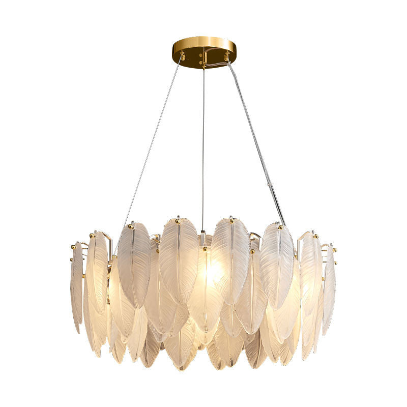 Feather Glass Pendant Light
