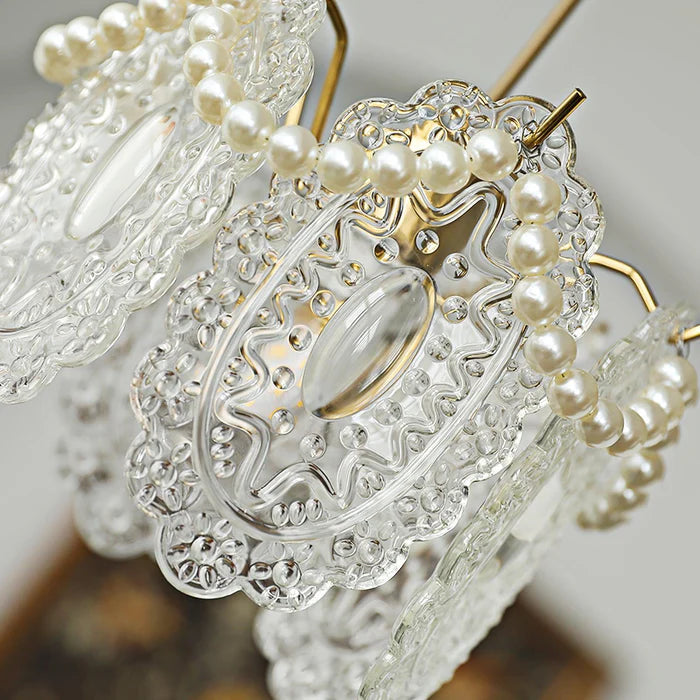 Floral Glass Pendant Light