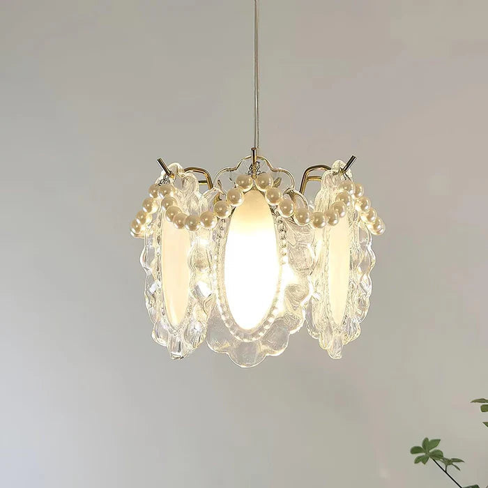 Floral Glass Pendant Light