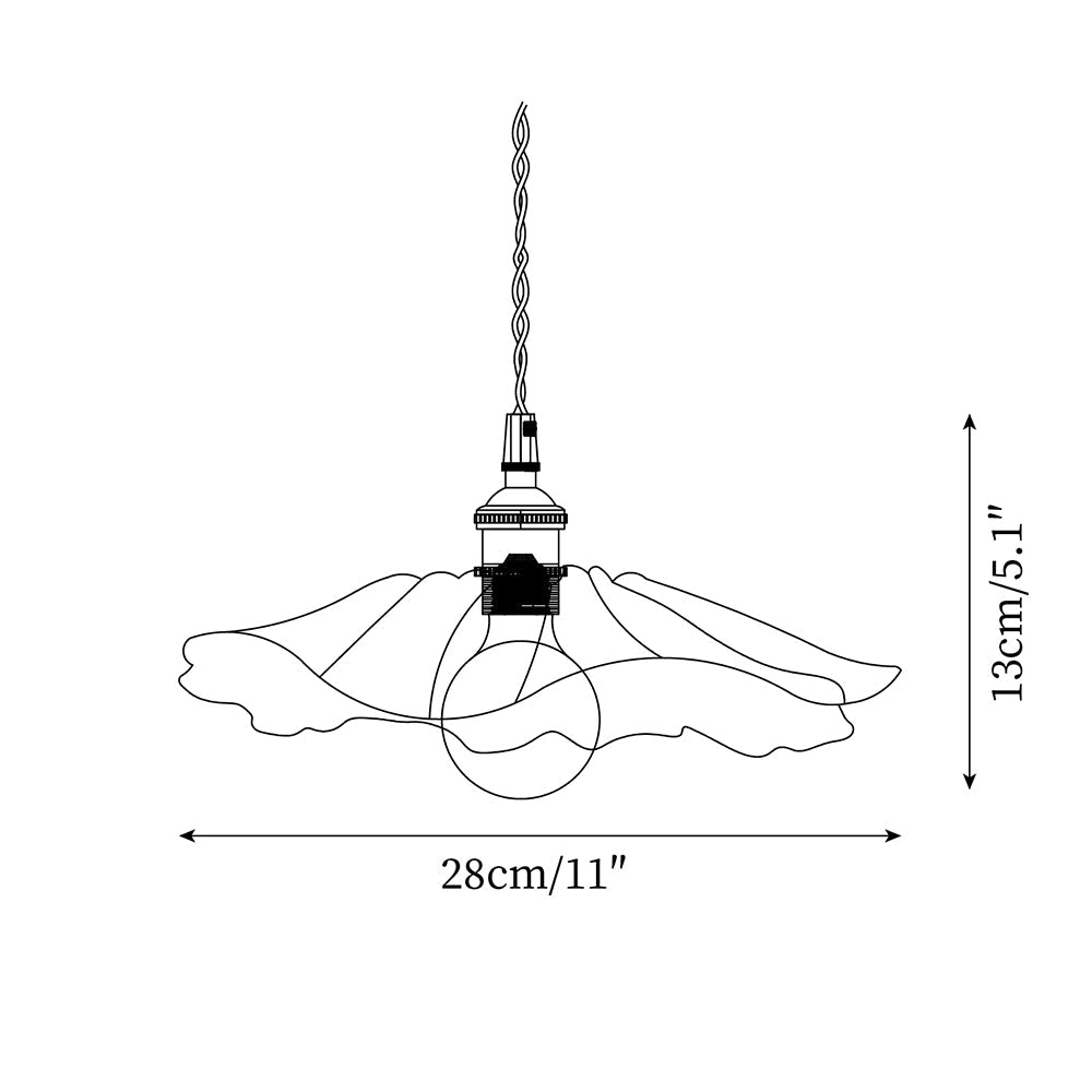 Flower Glass Pendant Light