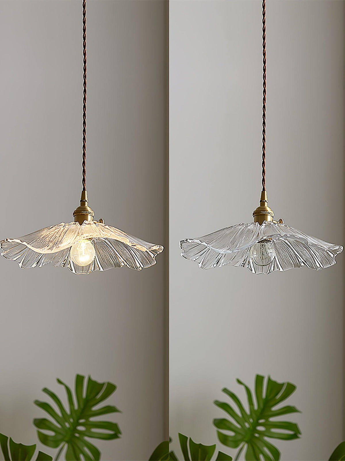 Flower Glass Pendant Light