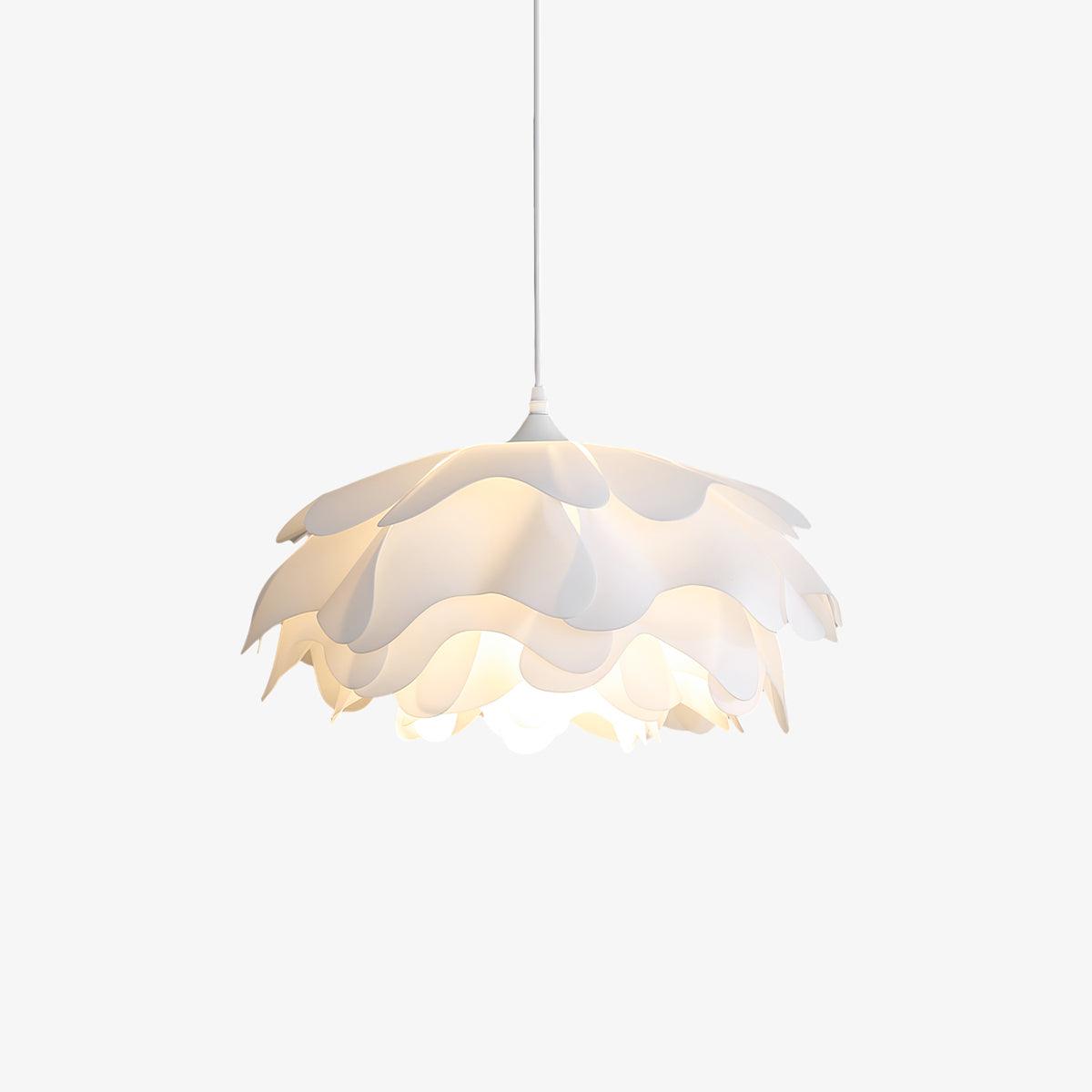 White Flower Pendant Light