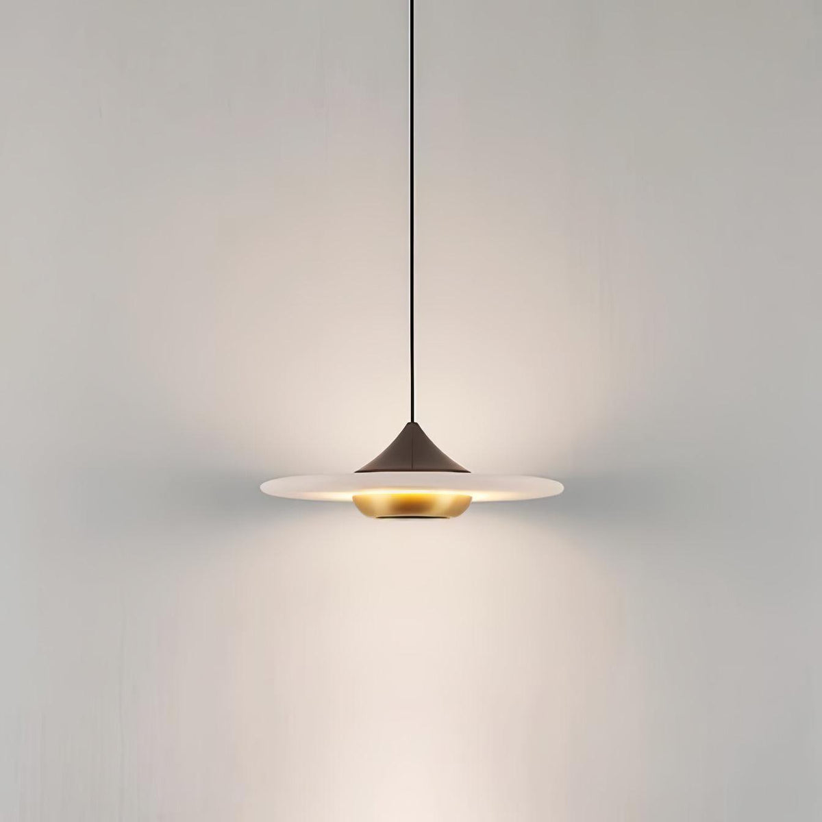 Flying Saucer Marble Pendant Light