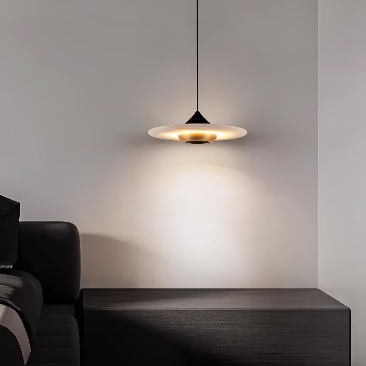 Flying Saucer Marble Pendant Light