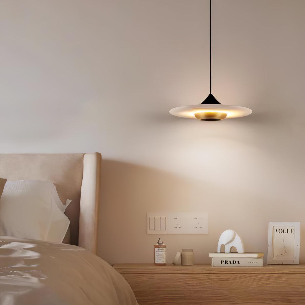 Flying Saucer Marble Pendant Light