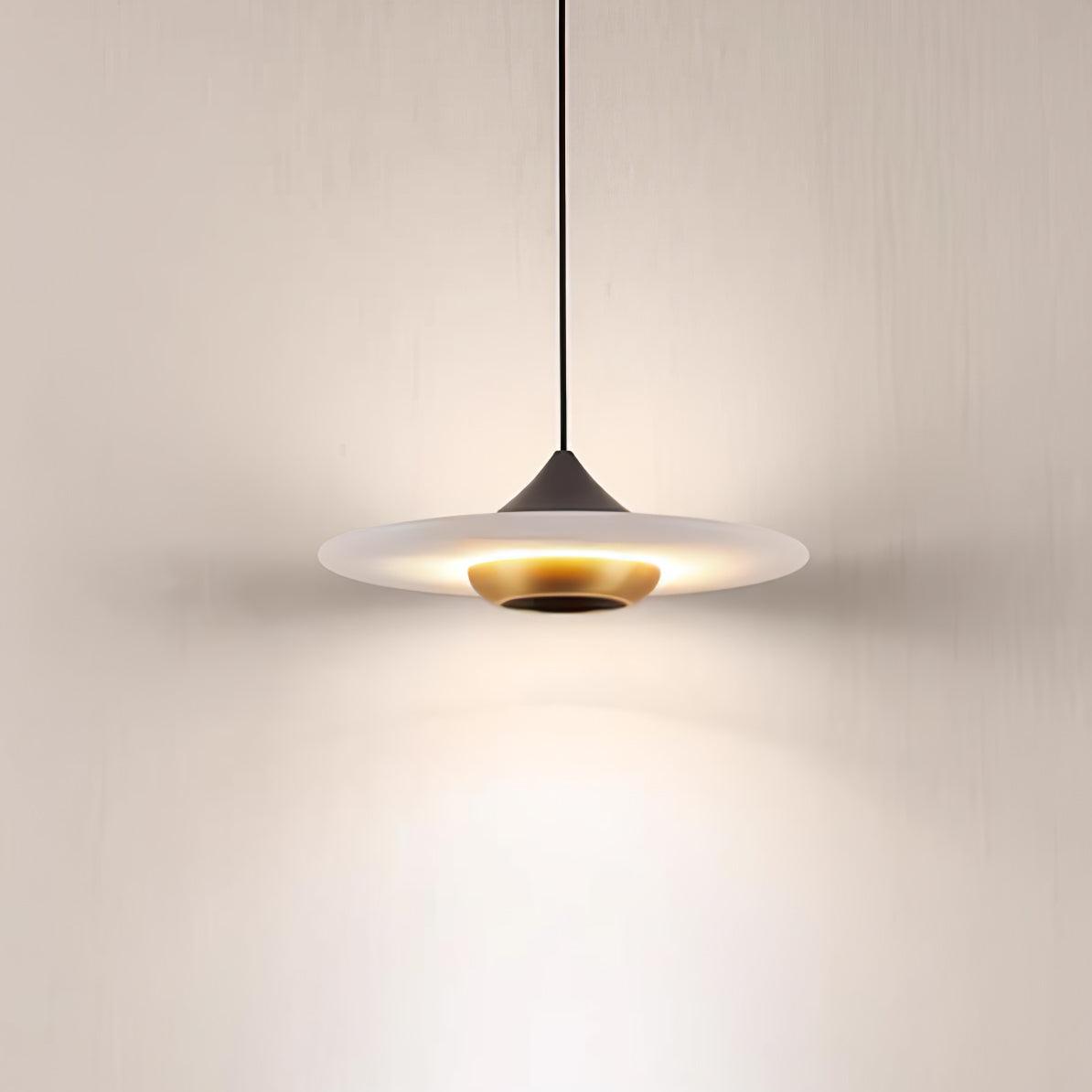 Flying Saucer Marble Pendant Light