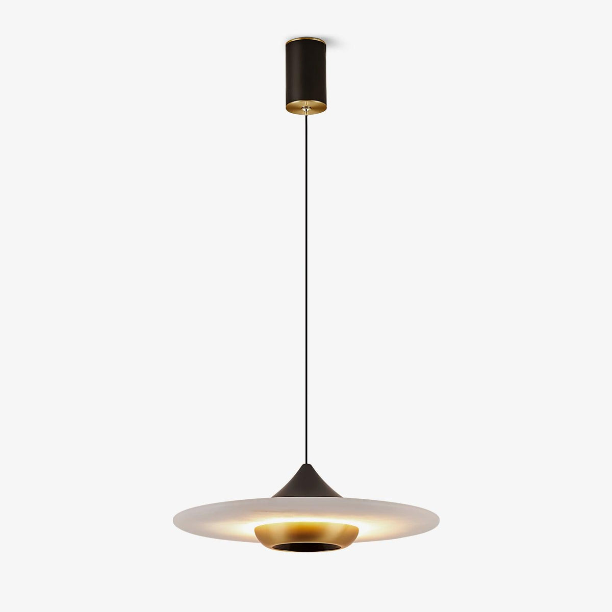 Flying Saucer Marble Pendant Light