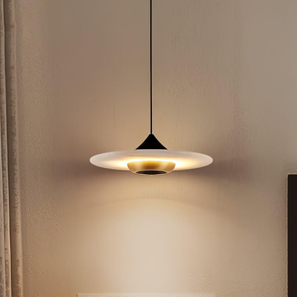 Flying Saucer Marble Pendant Light