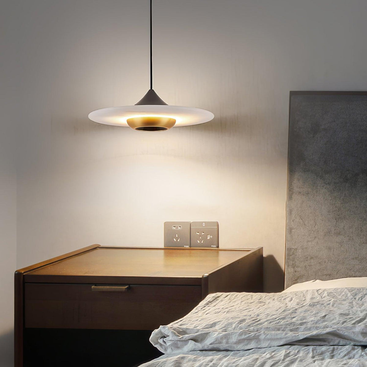 Flying Saucer Marble Pendant Light
