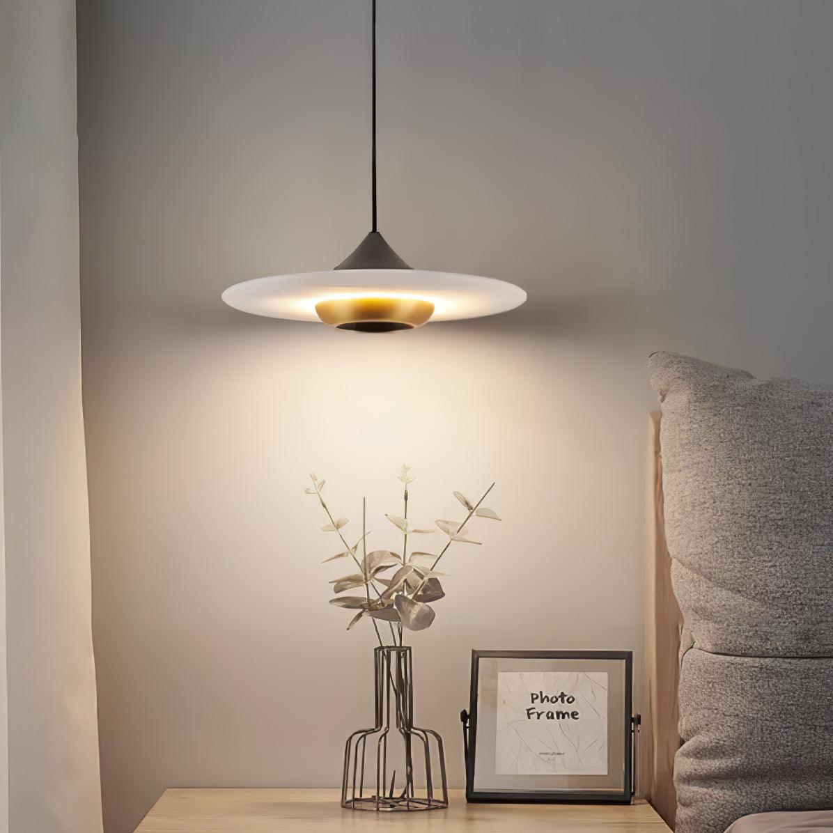 Flying Saucer Marble Pendant Light