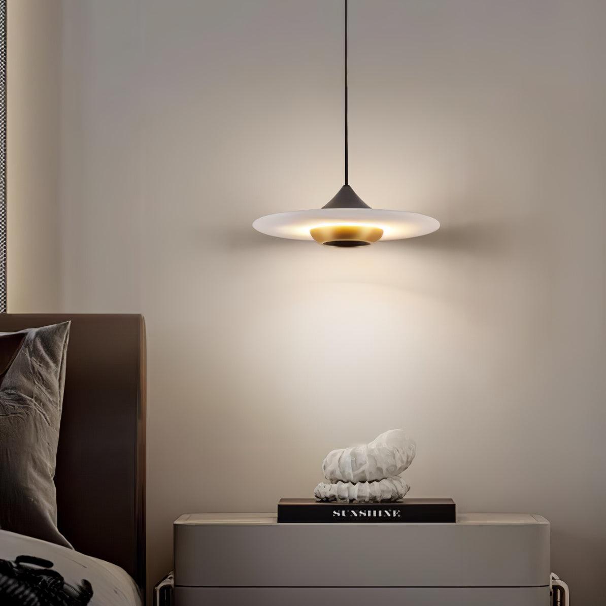 Flying Saucer Marble Pendant Light