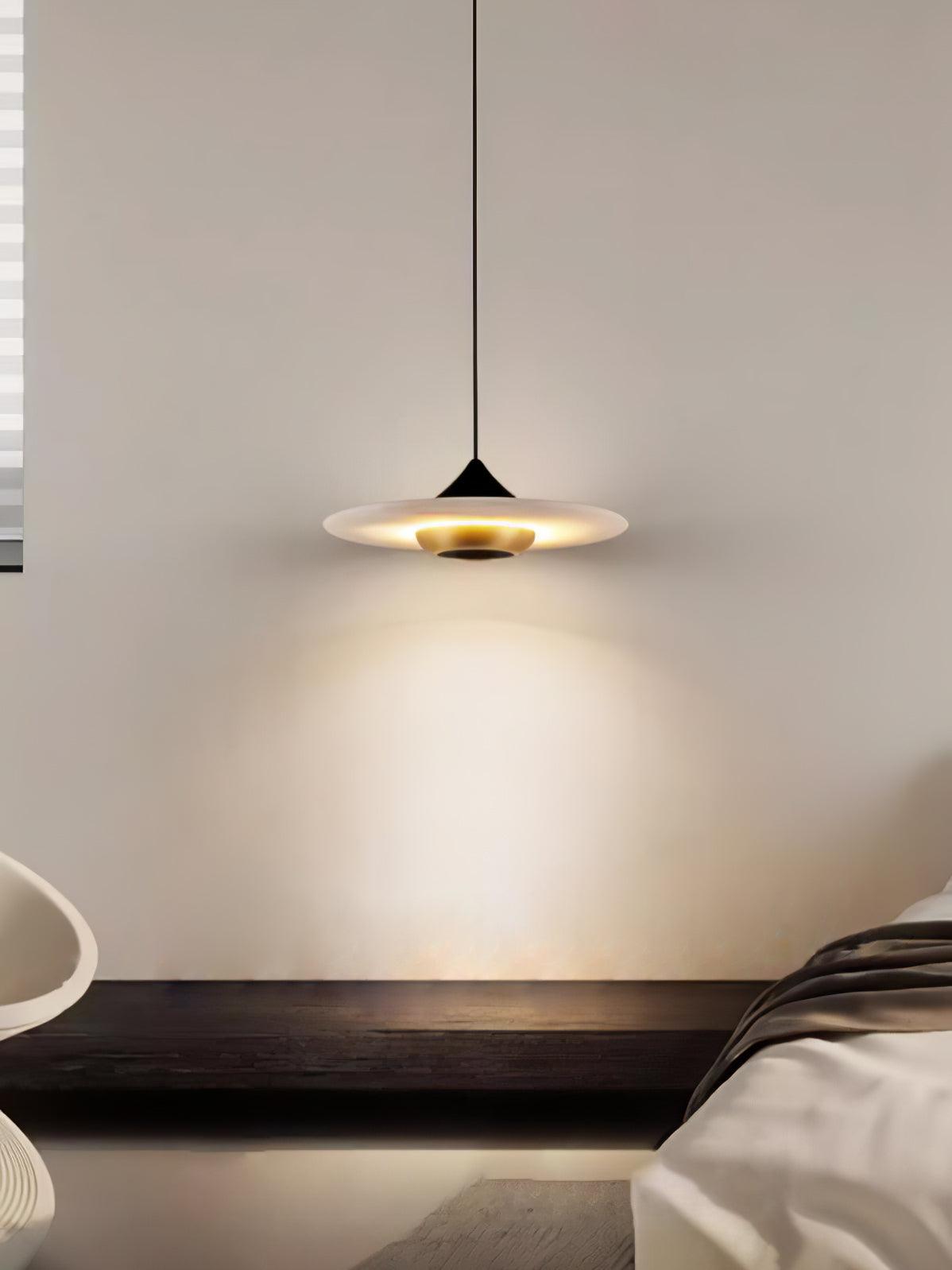 Flying Saucer Marble Pendant Light