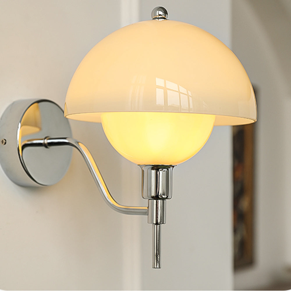 Cream Mushroom Wall Light