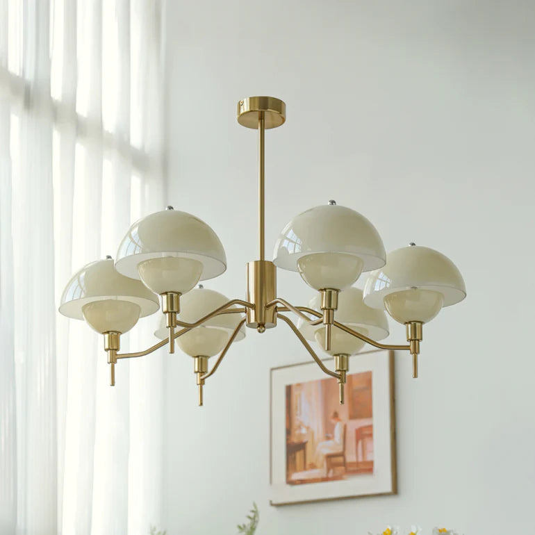 French Bubble Cream Chandelier