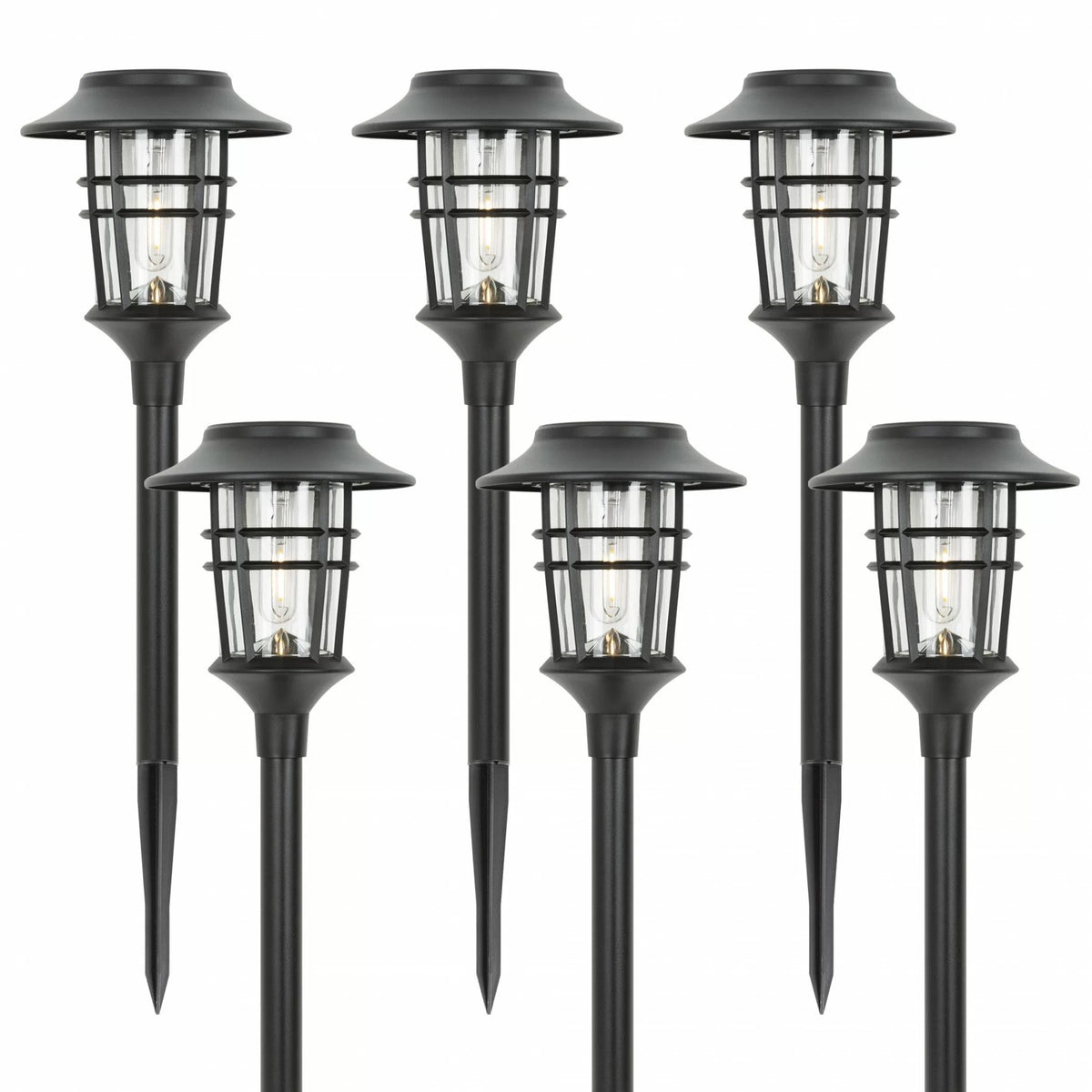 Solar Garden Torches (Set of 6)