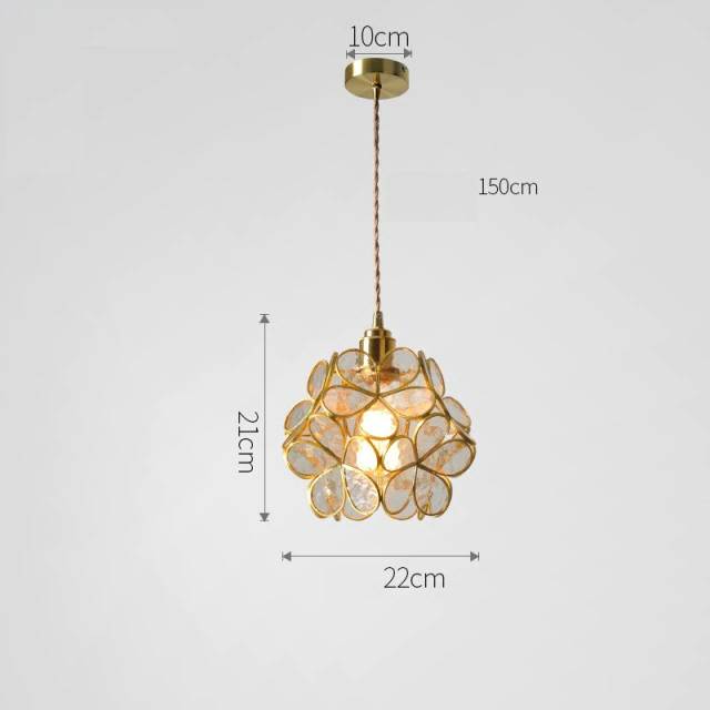Glass Petal Pendant Light Nordic