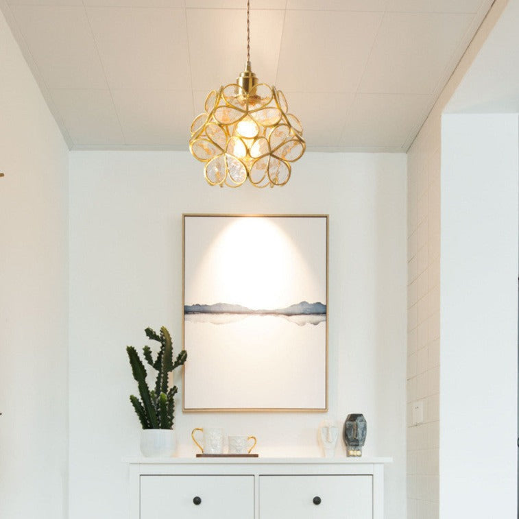 Glass Petal Pendant Light Nordic