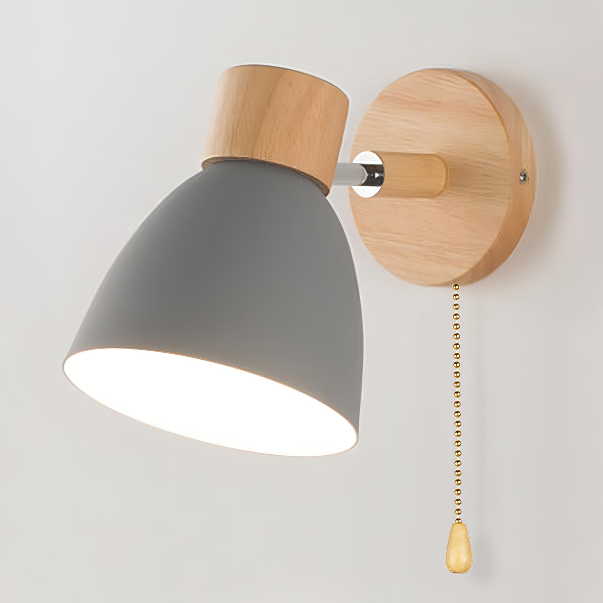 Jandiel Nordic Wooden Wall Light