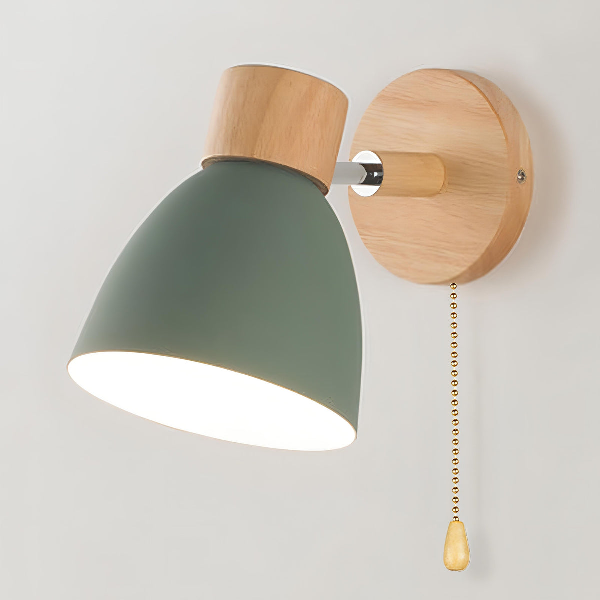 Jandiel Nordic Wooden Wall Light
