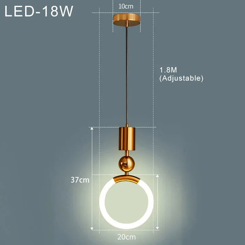 Nordic Simple LED Pendant Light