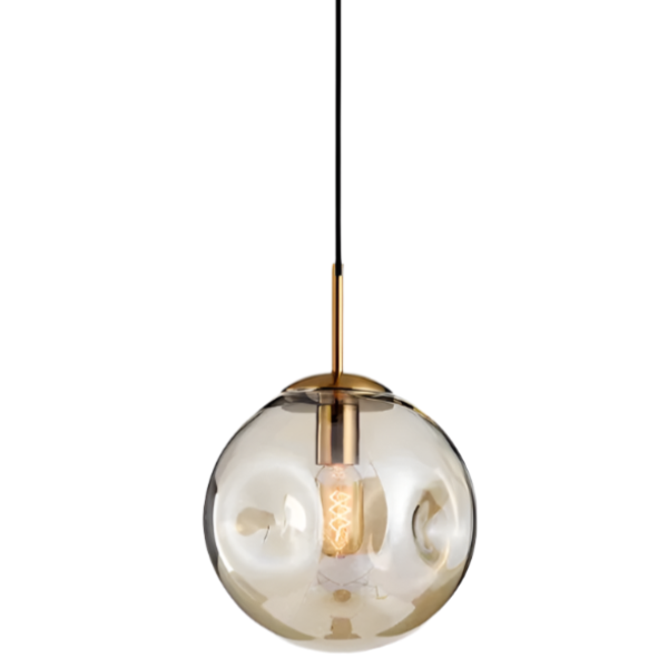 Brikey Glass Globe Pendant Light
