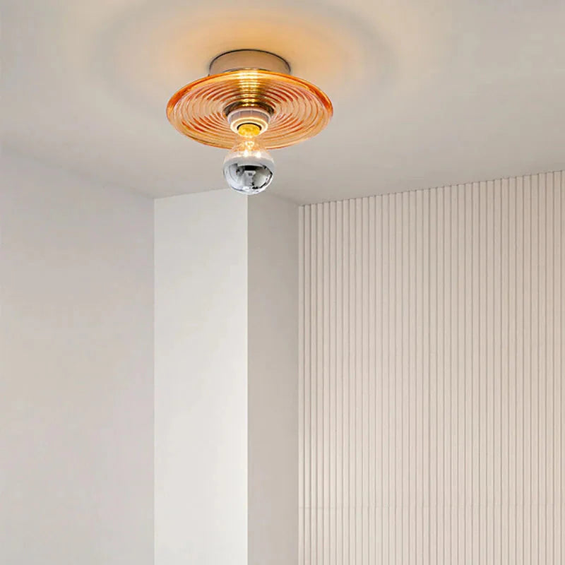 Vintage LED Glass Wall Sconce