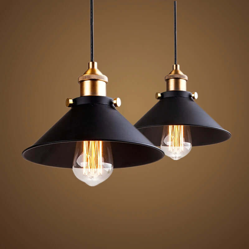 Brass Cone Pendant Light