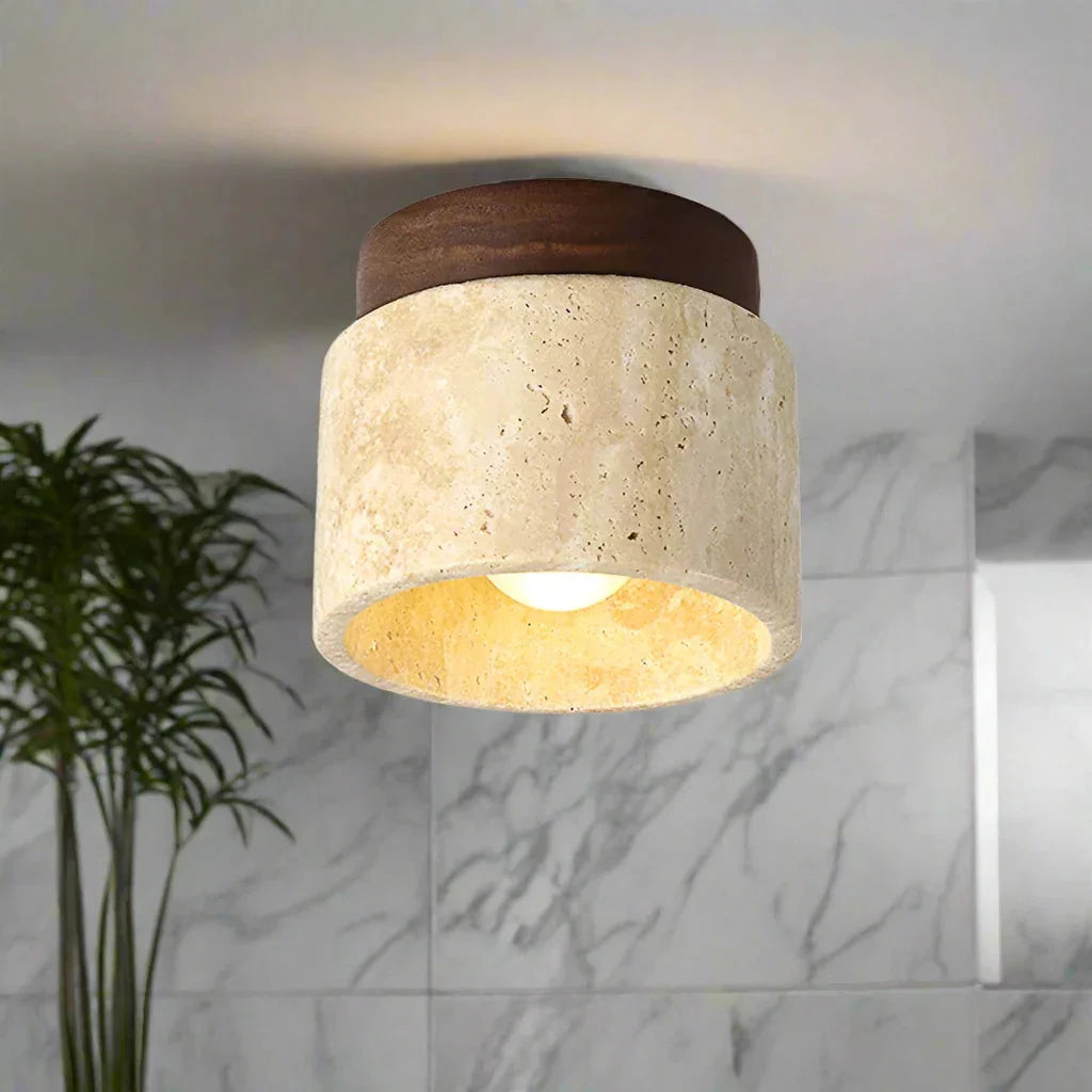 Japanese Cream Ceiling Lamp