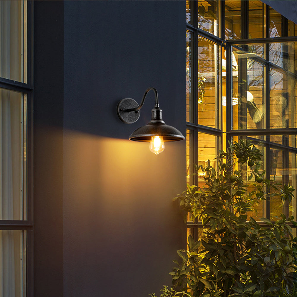 Alessio Antique Brass Outdoor Wall Light
