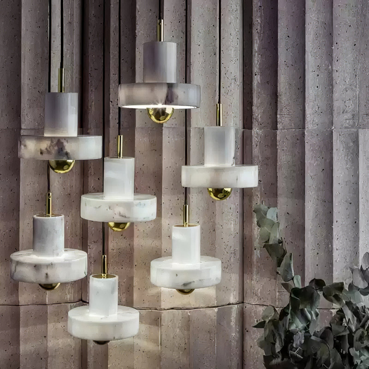 Marble Aura Pendant Light