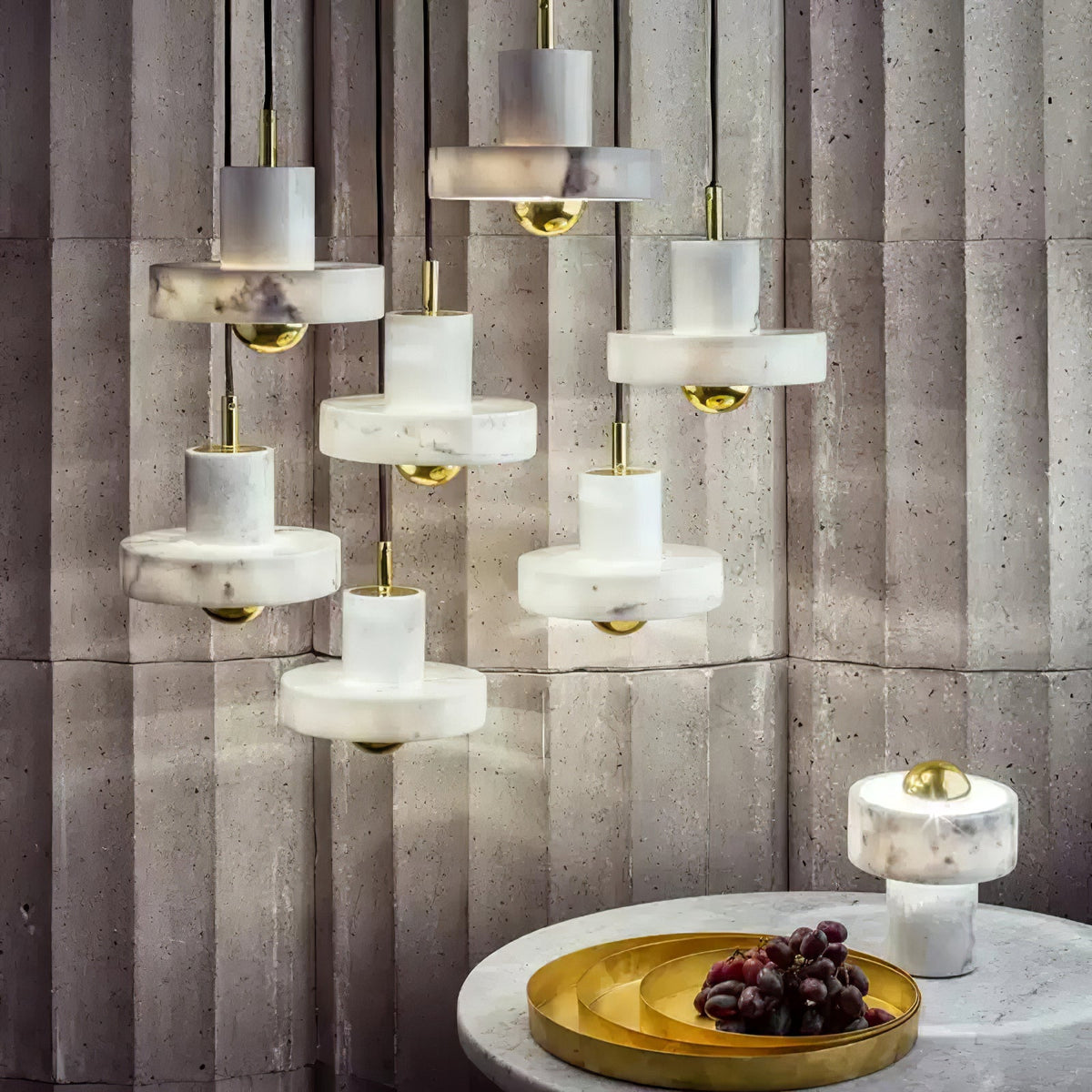Marble Aura Pendant Light