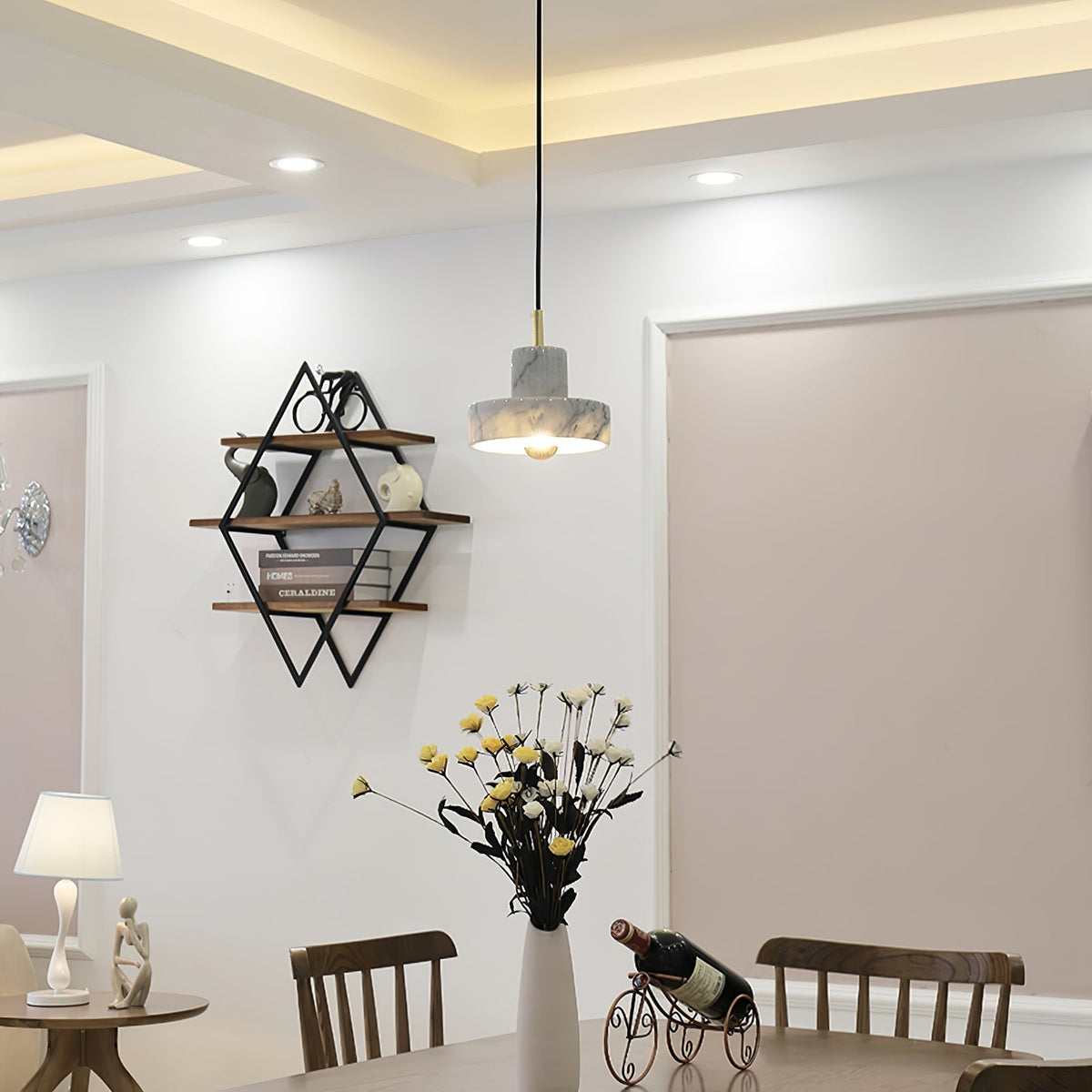 Marble Aura Pendant Light