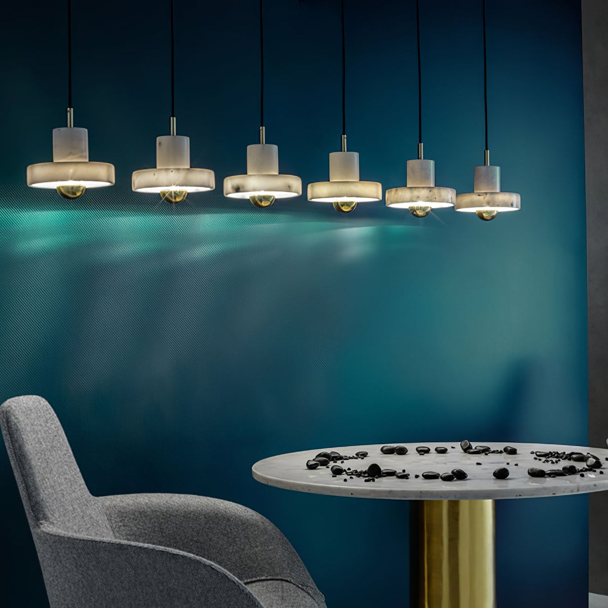 Marble Aura Pendant Light