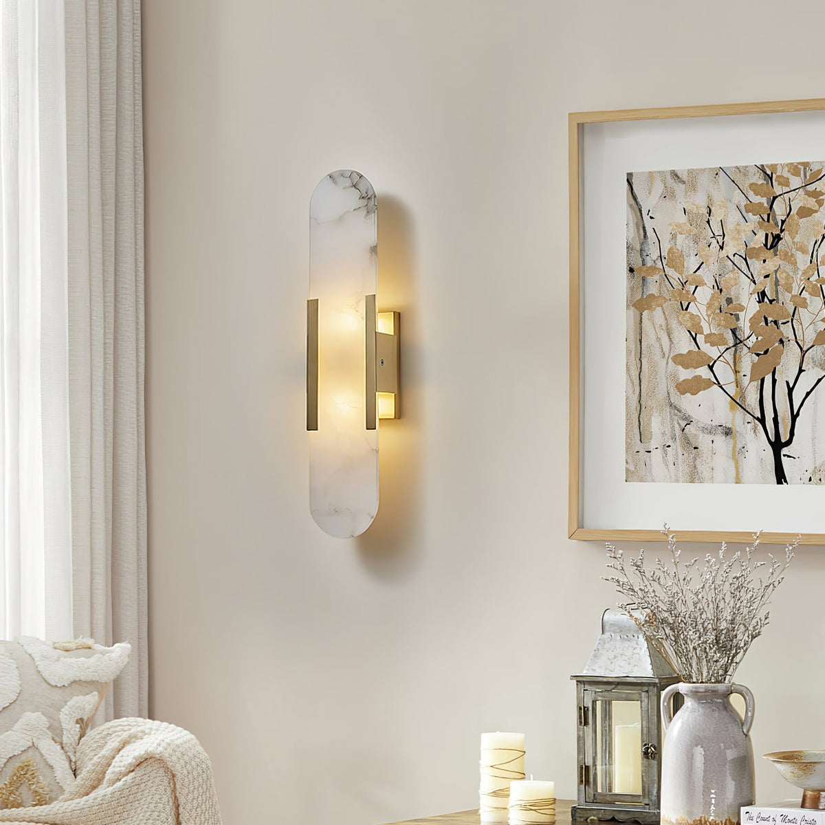 Melange Alabaster Wall Light