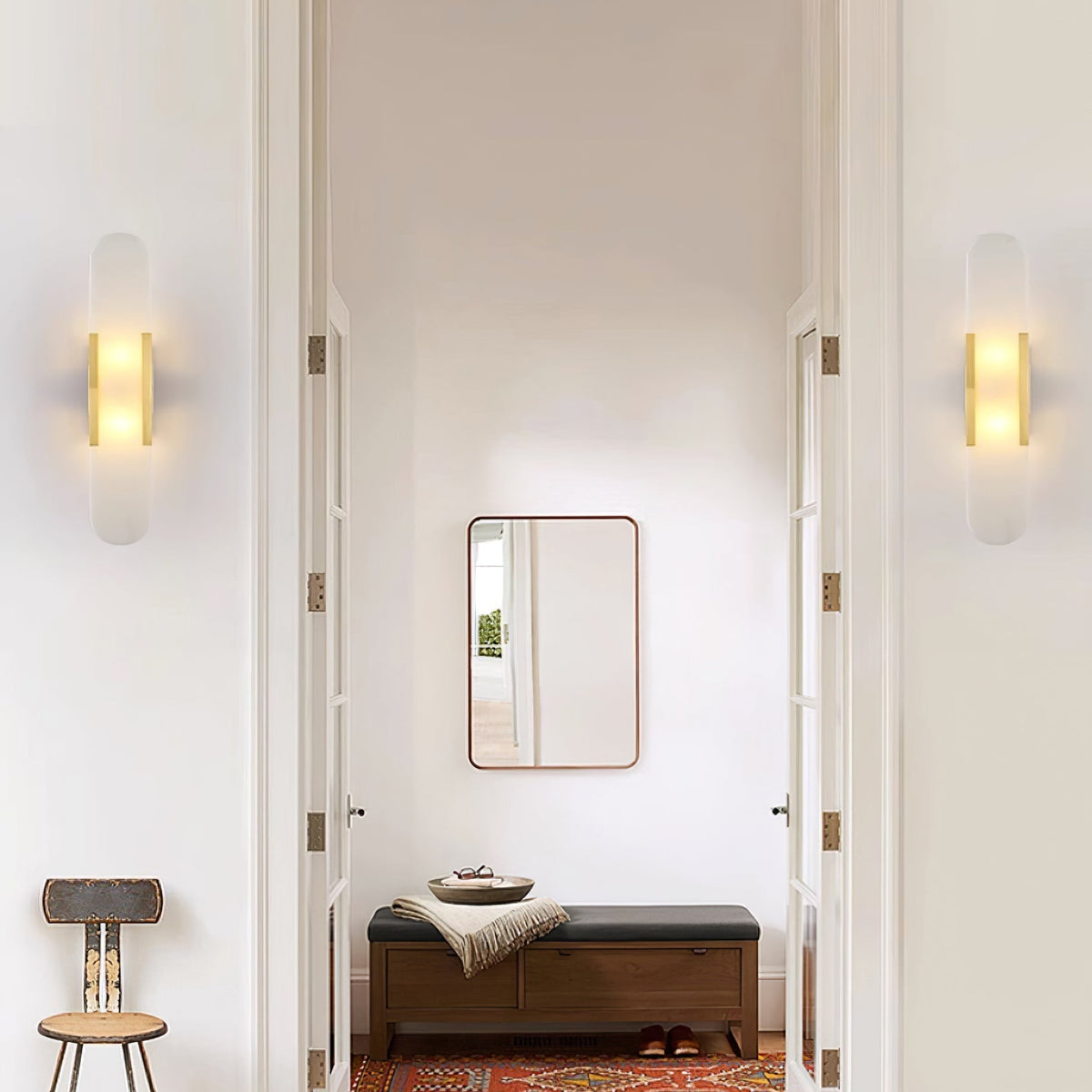 Melange Alabaster Wall Light