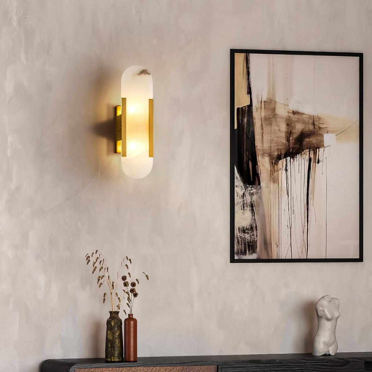 Melange Alabaster Wall Light