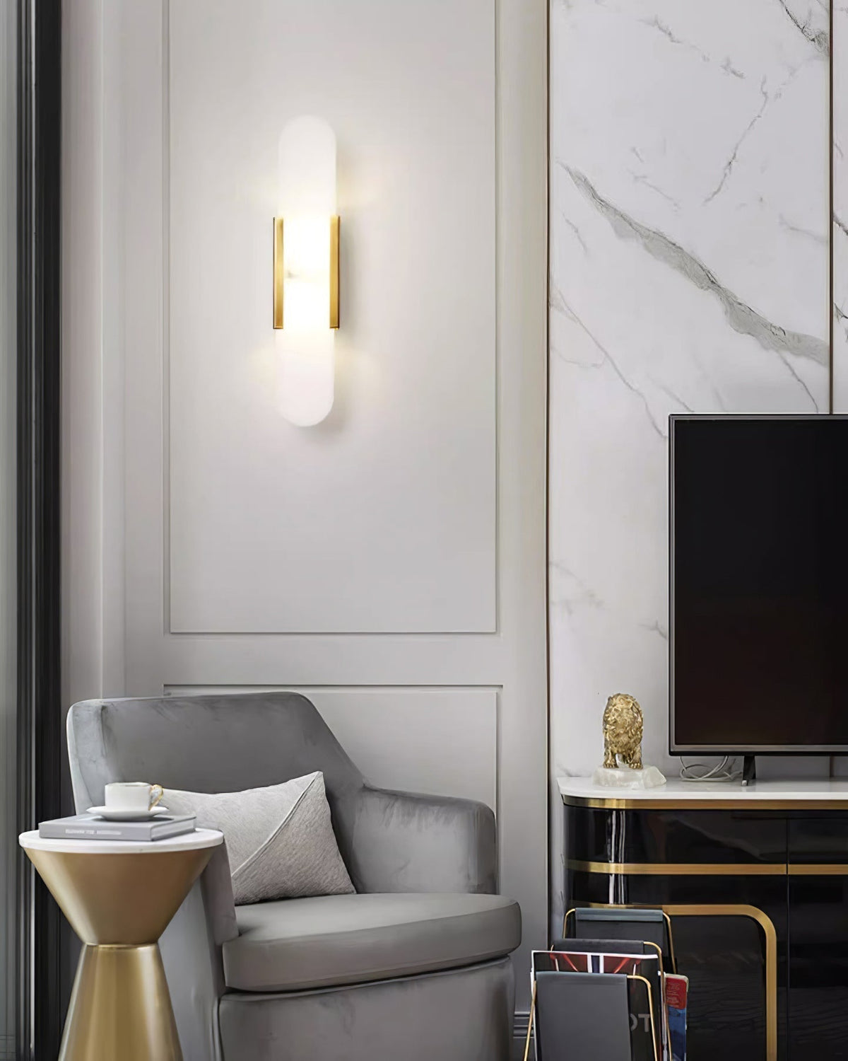 Melange Alabaster Wall Light
