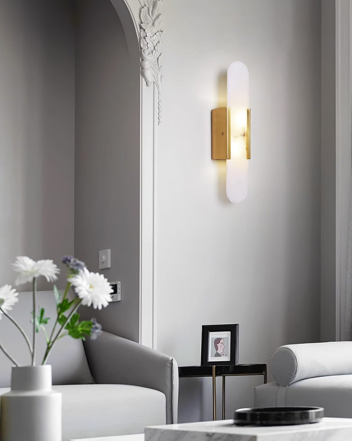 Melange Alabaster Wall Light