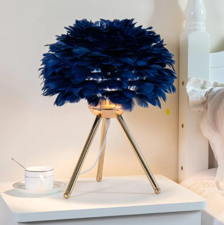 Missfeather Dimmable Feather Table Lamp