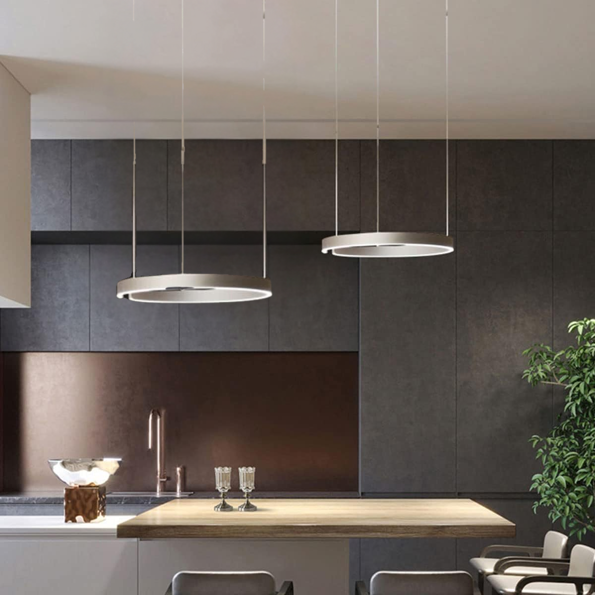 Modern Circular LED Pendant