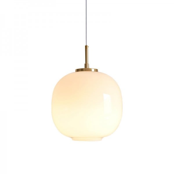 Scandinavian Opal Glass Pendant
