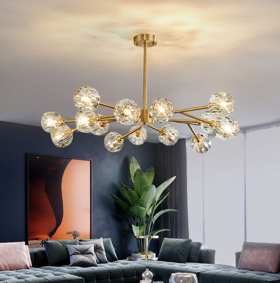 Modern Ice Cube Branch Linear Chandelier