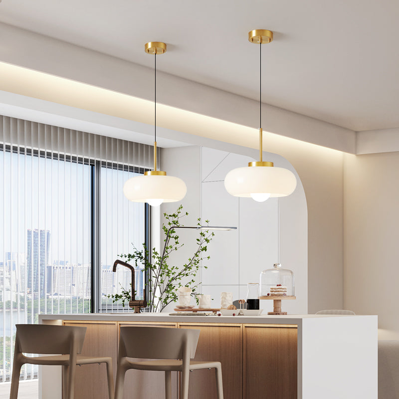 Modern Copper Glass Pendant Lights